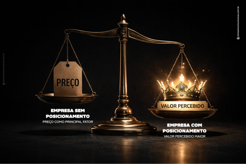 Empresa com posicionamento vs empresa sem posicionamento