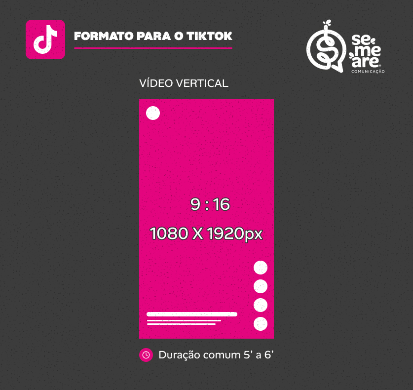Formatos e tamanhos para TikTok